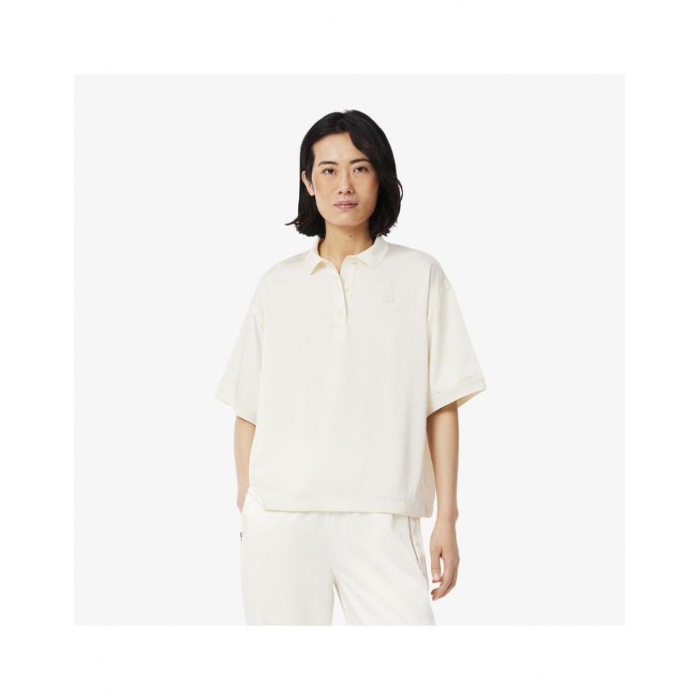 ラコステ レディース オーバーサイズシルキーフルイッドシャツ CF9747-55G XFJ