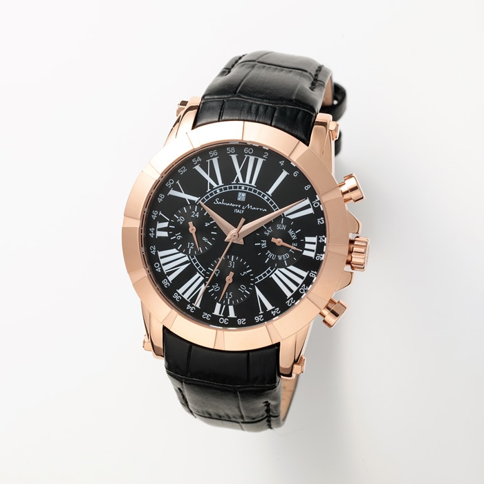 メンズ腕時計 クロノグラフウォッチ SM25101-PGBK