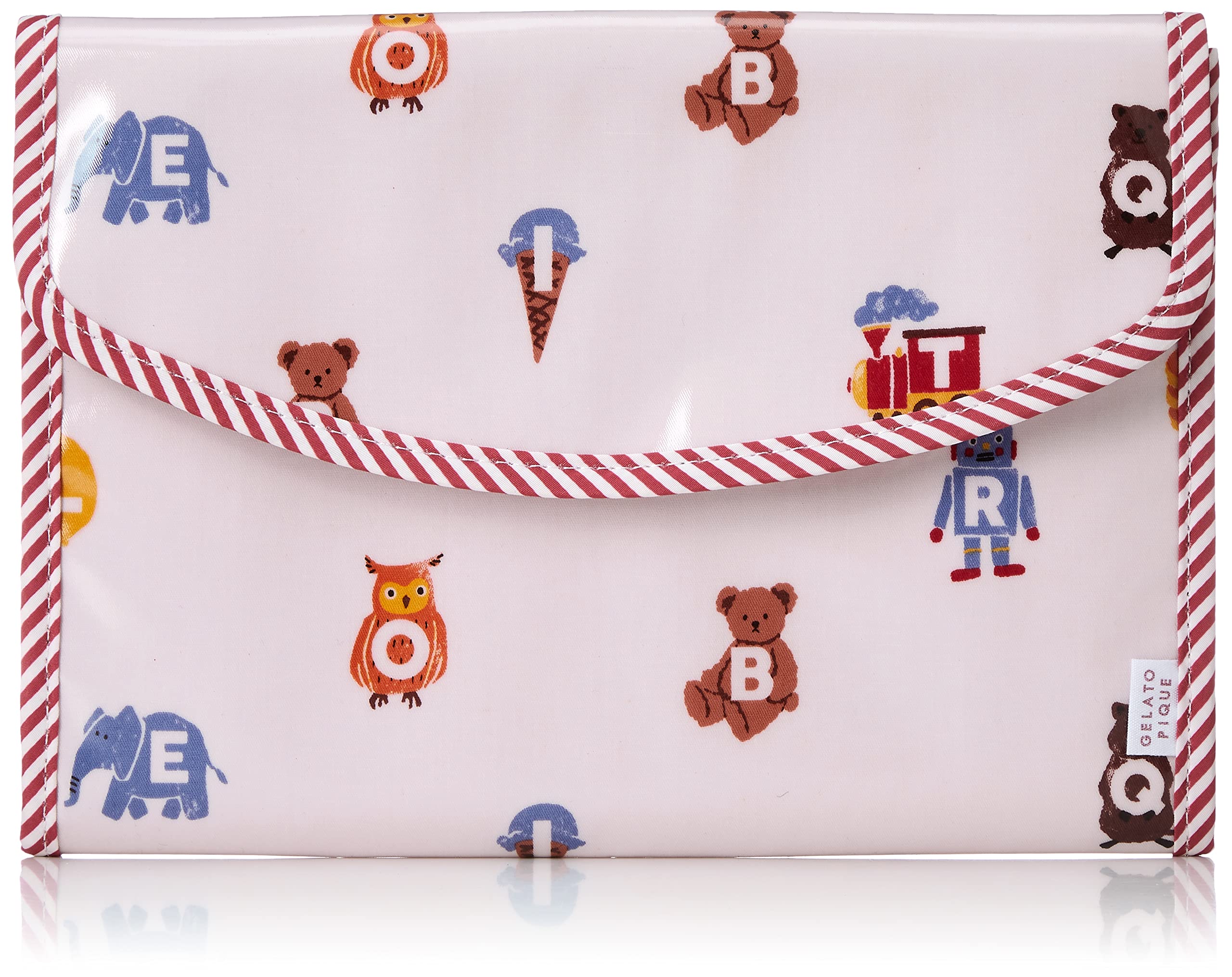 [ジェラート ピケ] アルファベット柄母子手帳ケースL PWGG231563 PNK