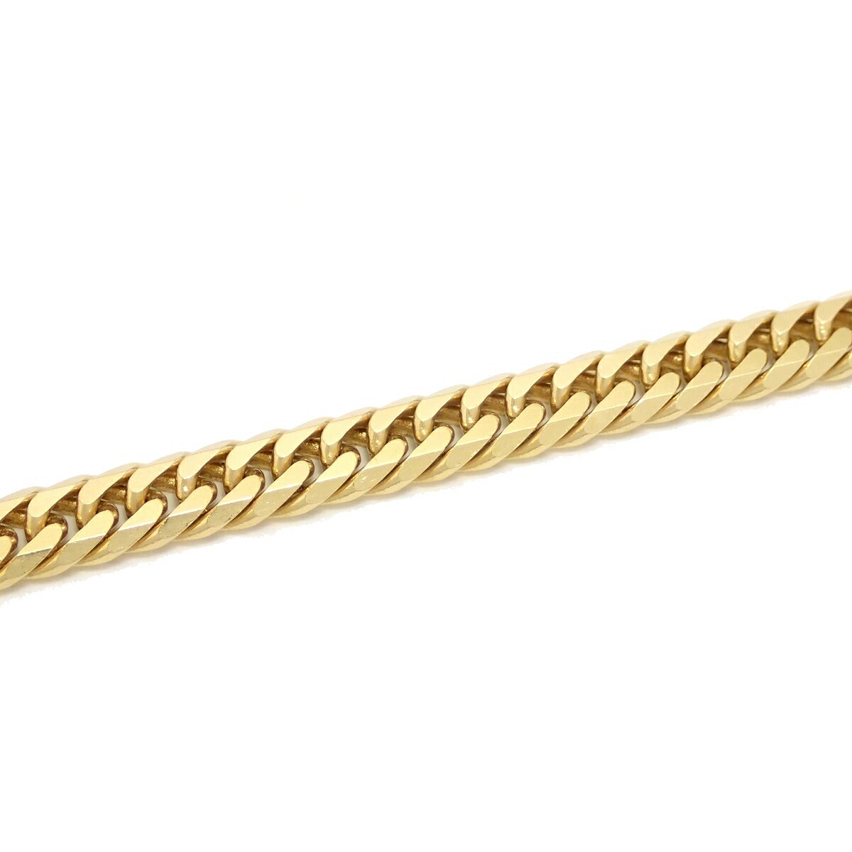 キヘイ ネックレス K18 18金 イエローゴールド 50.4g 50.0cm YG 6面W ダブル 日本造幣局検定マーク入り 50g 前