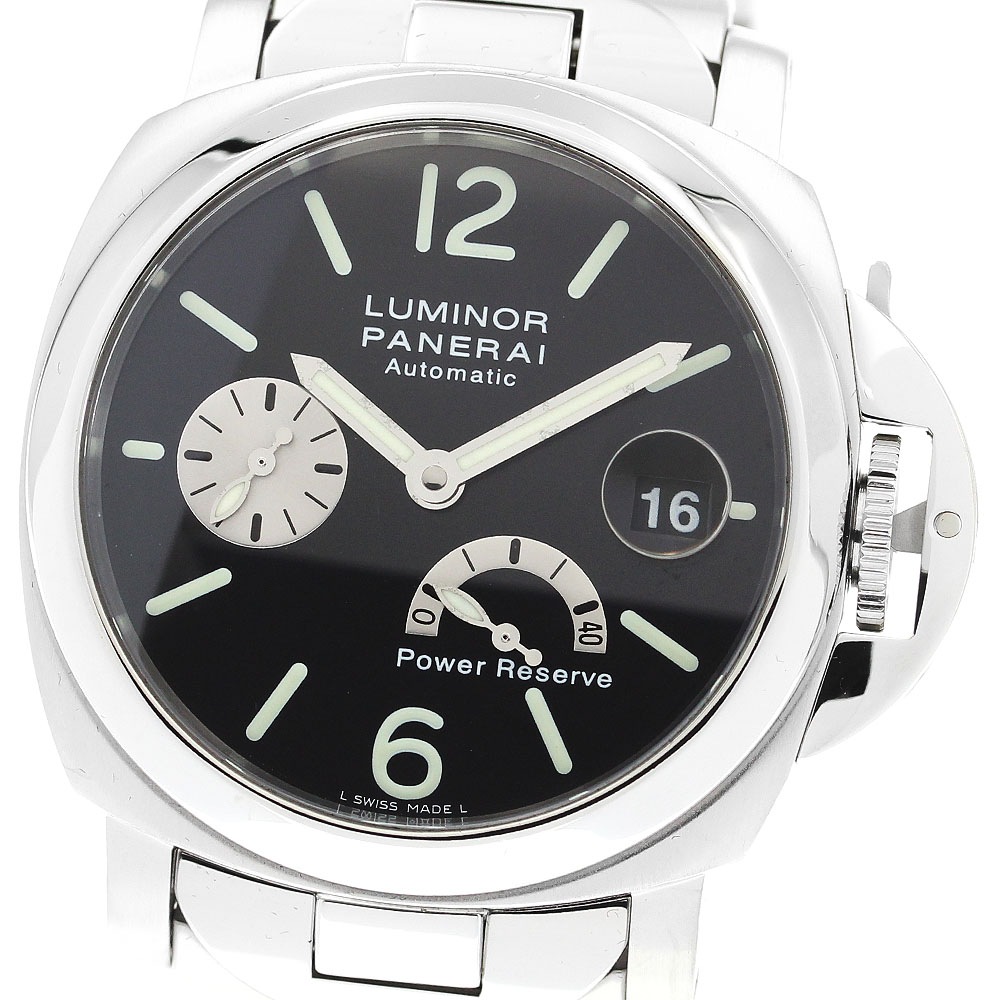 パネライ PANERAI PAM00126 ルミノール パワーリザーブ デイト 自動巻き メンズ _897217【中古】