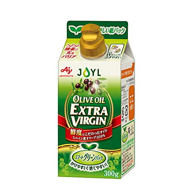 他サイト： JOYL オリーブオイル エクストラバージン ( オリーブオイル 100% 捨てやすい 紙容器 ) 味の素 J-オイルミルズ 紙パック 300gの商品画像