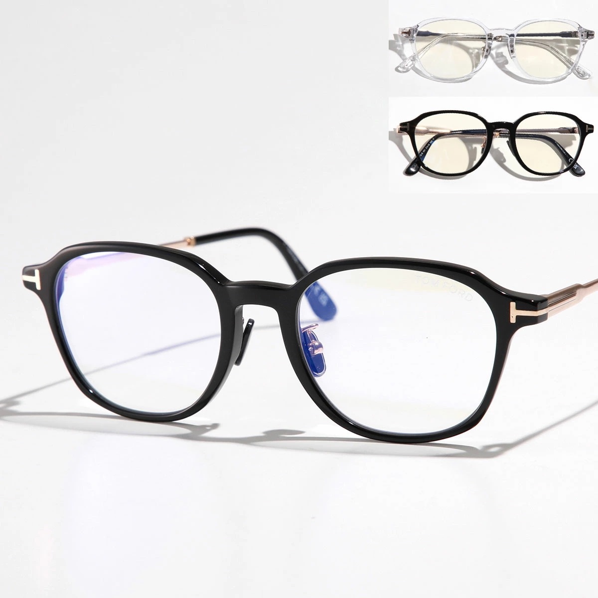 TOM FORD トムフォード メガネ TF5927-D-B FT5927-D-B レディース ウェリントン型 フルリム めがね 眼鏡 ブルーライトカット Tロゴ アイウェア カラー2色 27,459円