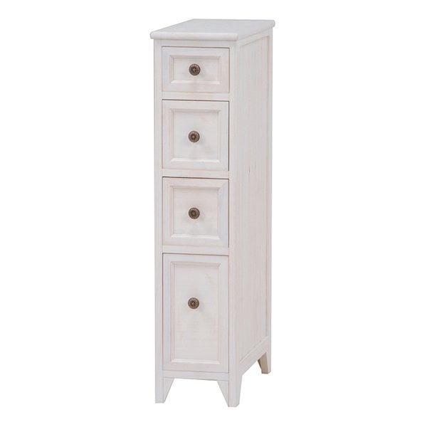 スリムチェスト シャビーウッドファニチャー アンティークホワイト MCH-5480AW