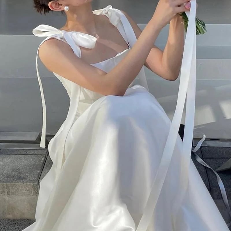 気質 ワンピース 高級感 結婚式ワンピース ドレス 結婚式 ロングドレス 白 新作 韓国ファッショ
