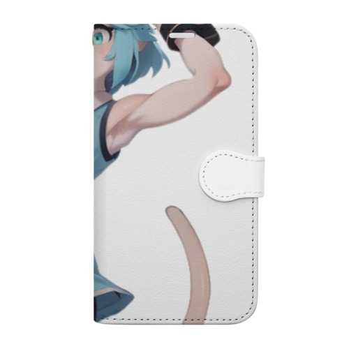 【文字入れ可能受注生産】ハツカネズミの女の子　アリス 手帳型スマホケース