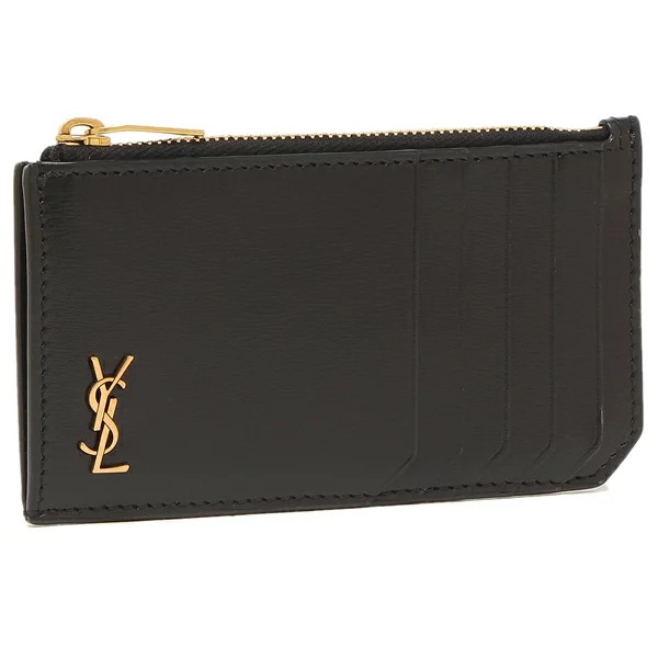 カードケース フラグメントケース カサンドラ ブラック メンズ SAINT LAURENT PARIS 629899 02G0W 1000