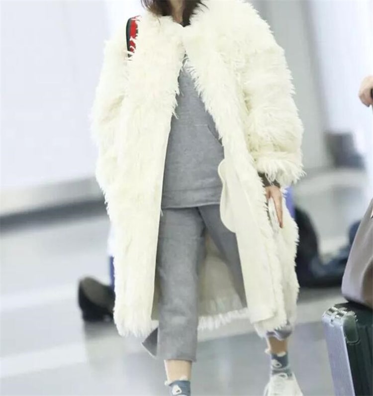 快適である 2022年新作 欧米風 ファーコート ロングセクション 百掛け コート 冬 ファッション