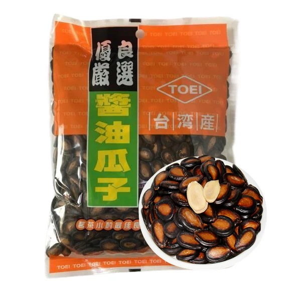 台湾しょうゆ西瓜子10袋セット お茶うけ しょうゆ味スイカの種