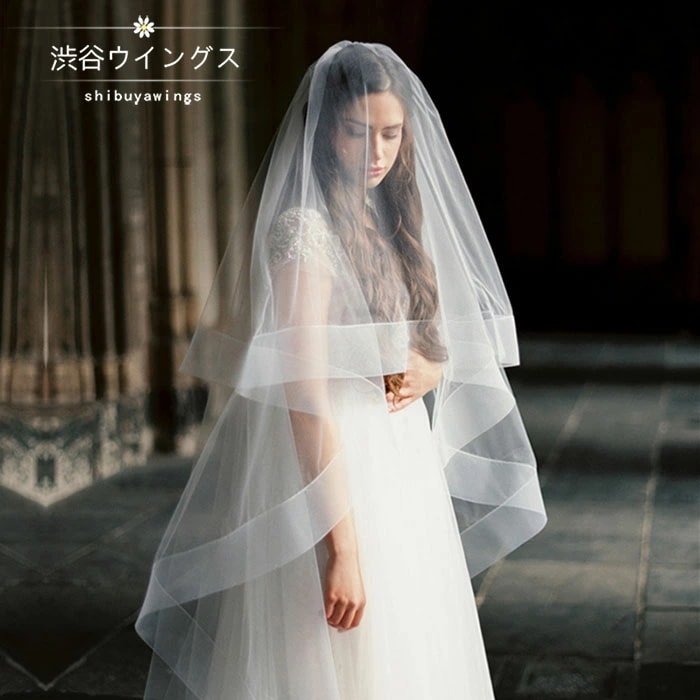 速達!ウェディングベール ロングベール 結婚式 フェイスアップベール ウエディングベール 二次会 ベール コーム付き ブライダル 花嫁 マリアベール 披露宴