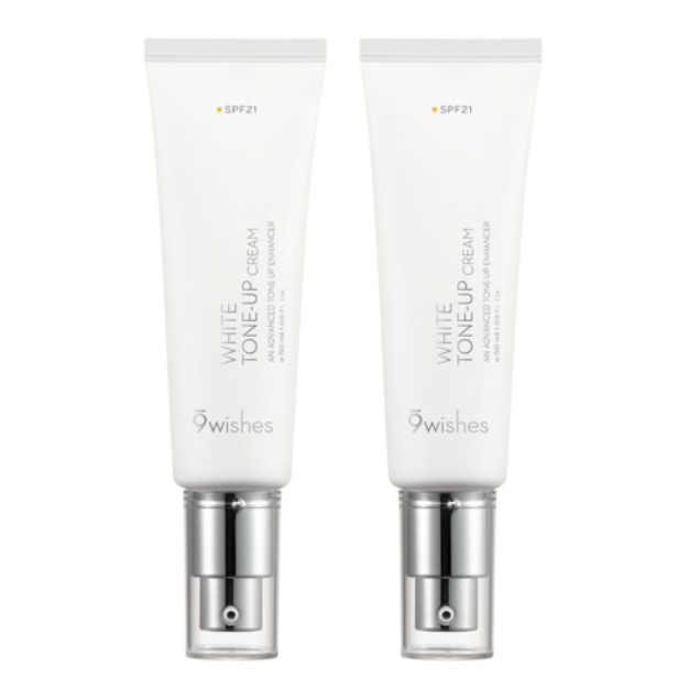 [ 9wishes ] ビーガン ホワイトトーンアップクリーム SPF21 [50ml]