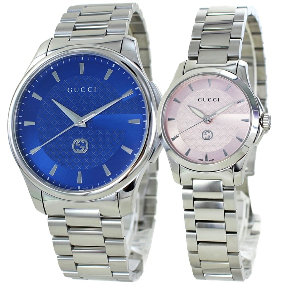 ペアギフト ペアウォッチ グッチ 腕時計 手表 Gタイムレス カップル ペア 婚約 結婚祝い 結婚記念日 夫婦 両親 プレゼント 特別な贈り物に gucci 時計 ya126371ya1265047
