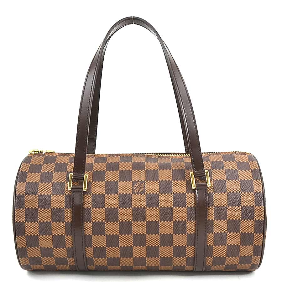 ルイ ヴィトン LOUIS VUITTON ハンドバッグ ダミエ パピヨン 30 ダミエキャンバス ブラウン ゴールド レディース N41210 e58785j