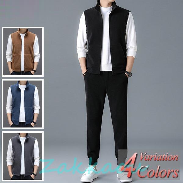 「2024発売」 セットアップ メンズ 長袖 春 秋 冬 上下 フリース ムートン ボア ジップアップ 大きいサイズ 40代 50代