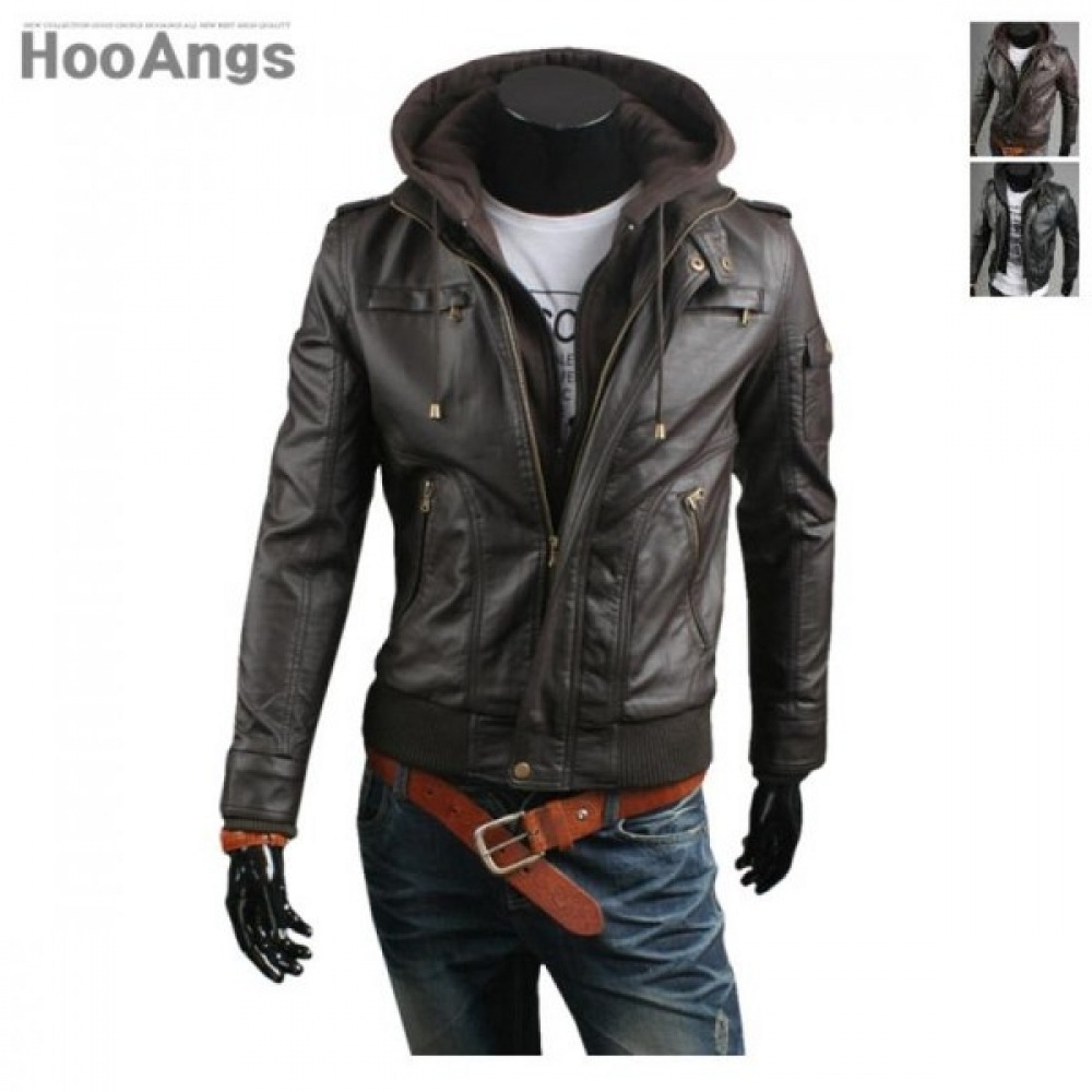 (Juans) フーディ&大丸デタッチャブルレザージャンパー PWJP9550 9,274円