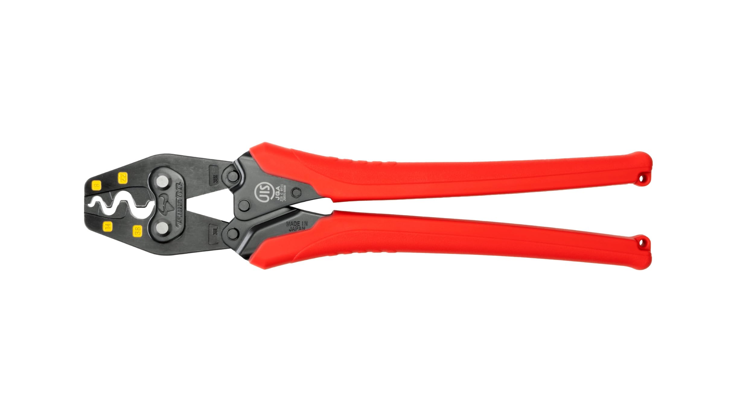 ツノダ(Tusnoda) 圧着工具 裸端子・スリーブ用 8/14/22/38 TP-38