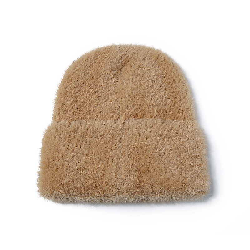 トレンドブランド ニット帽 メンズ Li Xijie 風 ストリート レトロ 模造ミンク 刺繍 防寒帽子 レディース 秋冬 暖かい 4,811円
