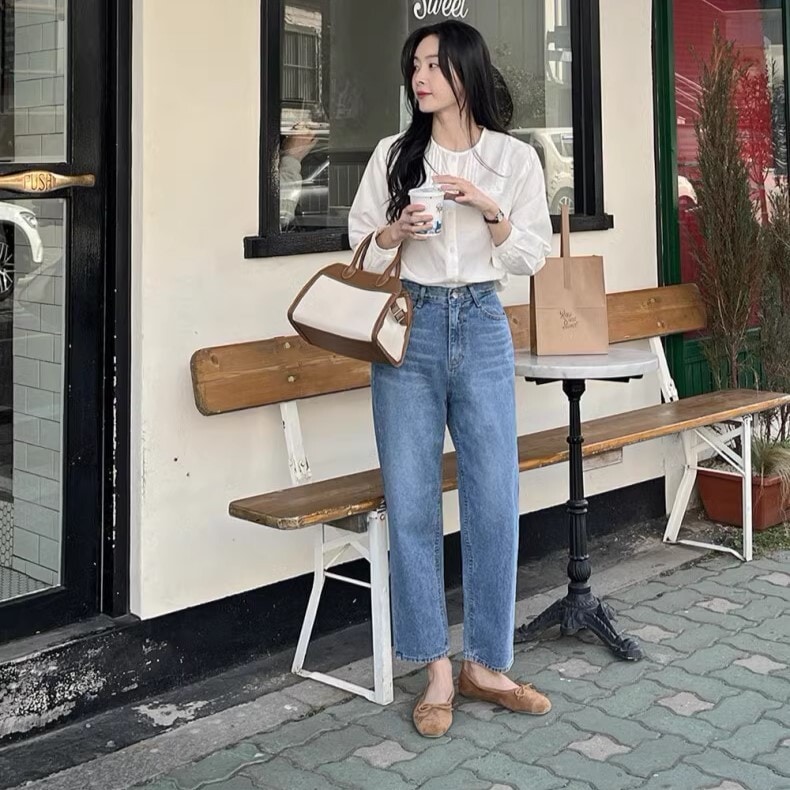 ボトムス パンツ Gパン ストレートパンツ 膝下 ロング ロング丈 ストレート 伸縮性 裾ゴム 綿 コットン かわいい 大人可愛い きれいめ シンプル カジュアル 大人 上品 おしゃれ お洒落