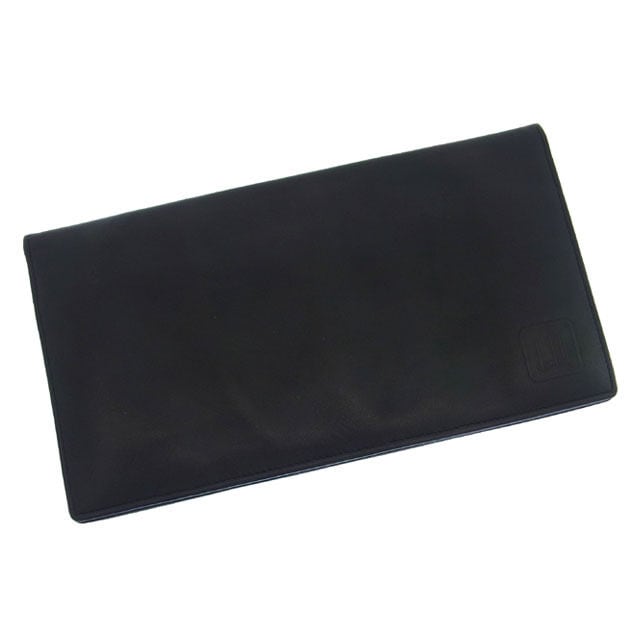 長札入れ 二つ折り ロゴ ブラック 中古