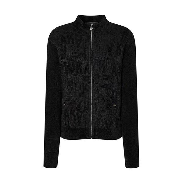 AK水原店 25FW PREMIUM 女性 ジャカードシェニール糸 ニットフルジップ DNSW5D71