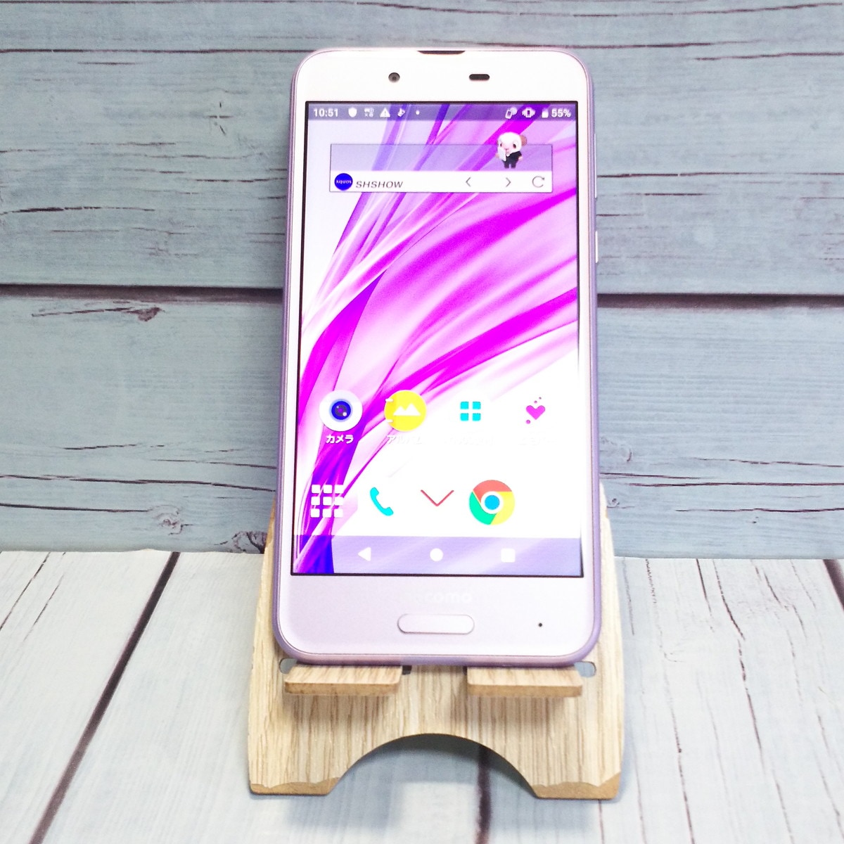 【送料無料】docomo AQUOS sense SH-01K Frost Lavender ラベンダー 本体 白ロム SIMロック解除済み SIMフリー 145701