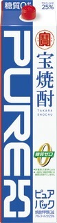 【送料無料】【ケース販売】宝酒造 宝焼酎 ピュアパック 25度 3L 3000ml4本【北海道沖縄県東北四国九州地方は必ず送料が掛かります】