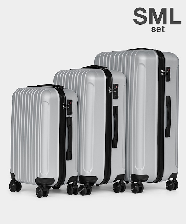 kevala　3個セット SML　スーツケース スクエア ラージ キャリーバッグ Qoo10 kevala SML 3個SET スーツケース 2wa