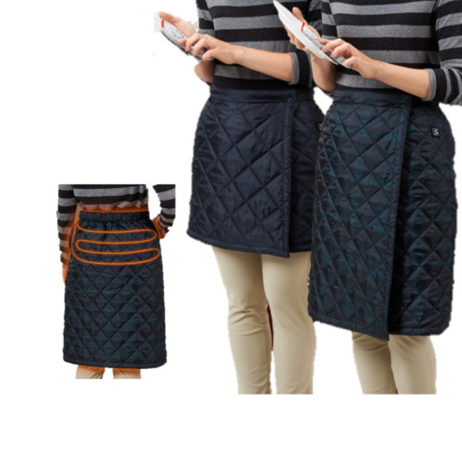 ぬくさに首ったけ クマガイ電工SMS-01 ヒーター内蔵 巻きスカート ロングショートお得な2枚組（バッテリーと充電アダプターは1セットのみ付属）3way スカート ひざ掛け