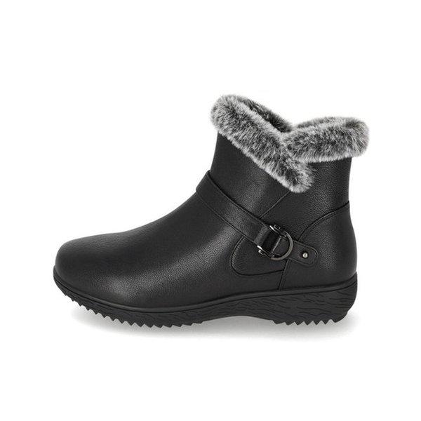 軽量クッション起毛防寒女性アンクルブーツ 1XWA67XD-GN