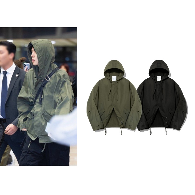 【TXT ヨンジュン着用】M-51 Washed cotton hooded fishtail blousonパーカー