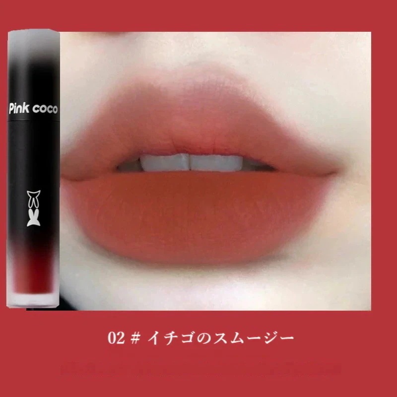 Qoo10] Pink coco リップグロス 50色 水光 8時間持続保 : ポイントメイク