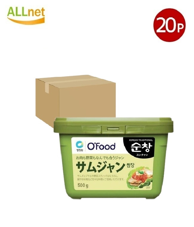 【O’Food スンチャン サムジャン 500g　20本 】サムジャン 韓国 韓国調味料 韓国食品 業務用 調味料 万能味噌 サンチュ味噌 삼장 samjang