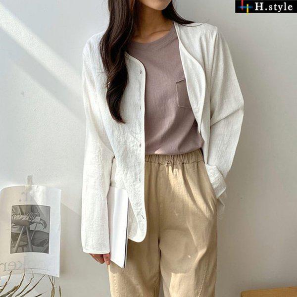 HスタイルDKラッパーリネンJK/春/夏/麻/リネン/ジャケット/ジャンパー/アウター/コート/野上