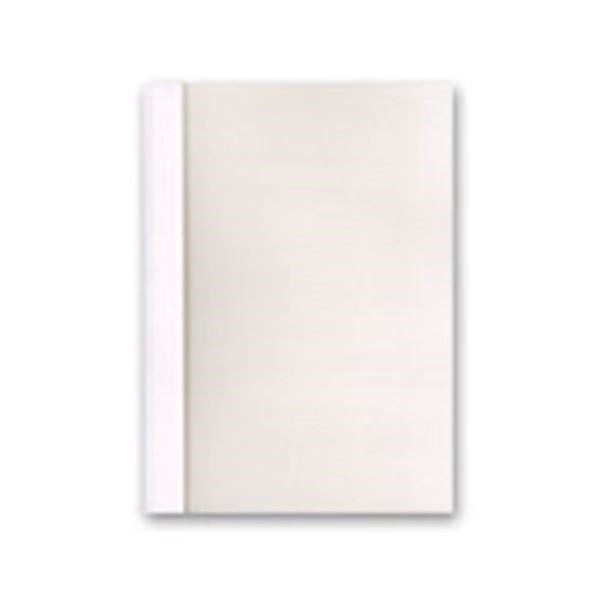 （まとめ）ジャパンインターナショナルコマースとじ太くん専用契約書カバー A4タテ 背幅6mm クリアホワイト 1セット（50冊：10冊5パック）3セット