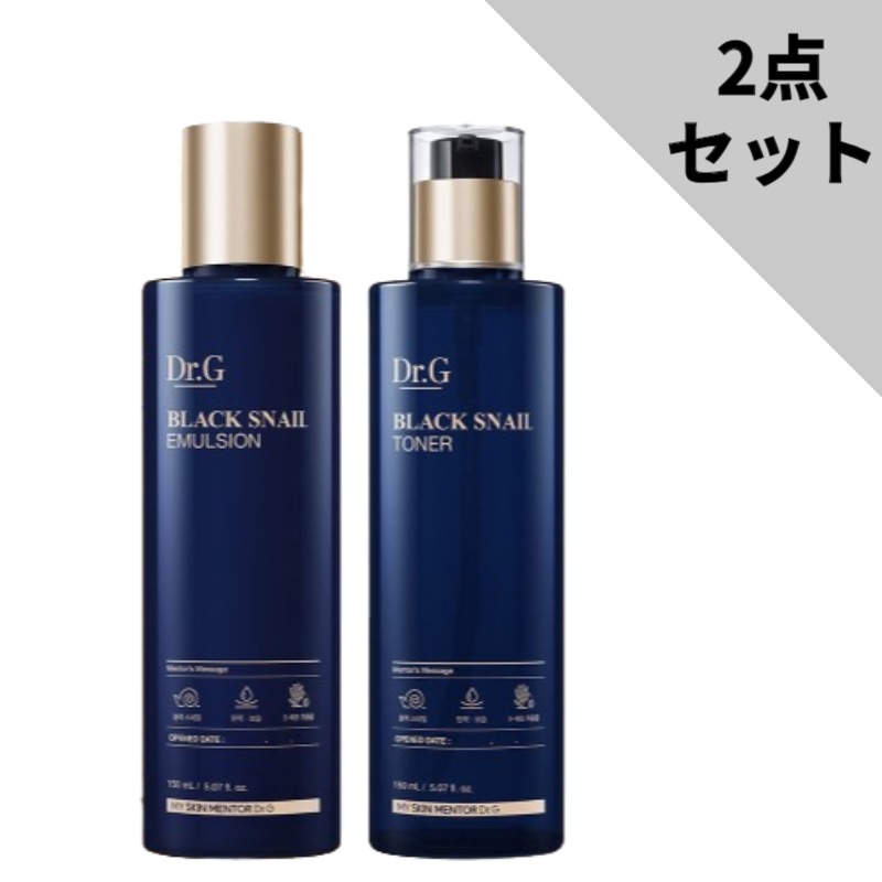 [2点セット]ブラック スネイルトナー 150ml + エマルジョン 150ml