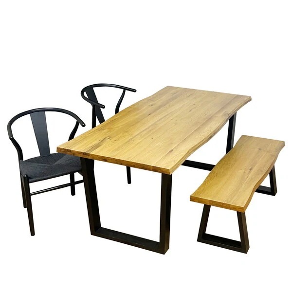 後藤家具物産 VT-01-180-4-B-OAK-BKBK ダイニングテーブル 4点セット メーカー直送
