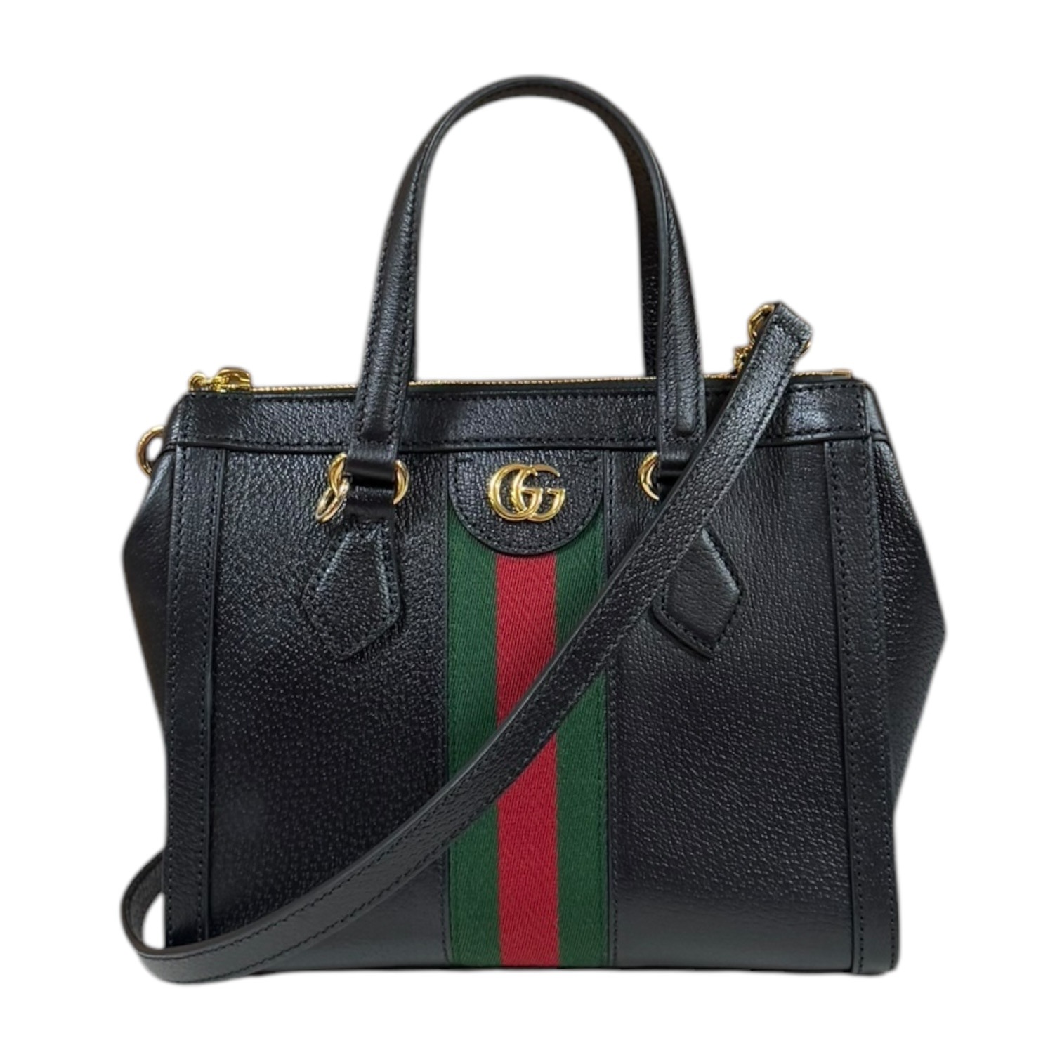 グッチ オフィディア ショルダーバッグ レザー 719882 ブラック GUCCI 中古 美品