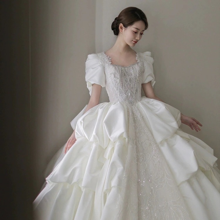 パーティードレス大人気 新商品 高級感 気質 花嫁ロングドレス 成人式 ドレス 演奏会 卒業式 ドレス 結婚式ワンピース ウェディングドレス ロングドレス