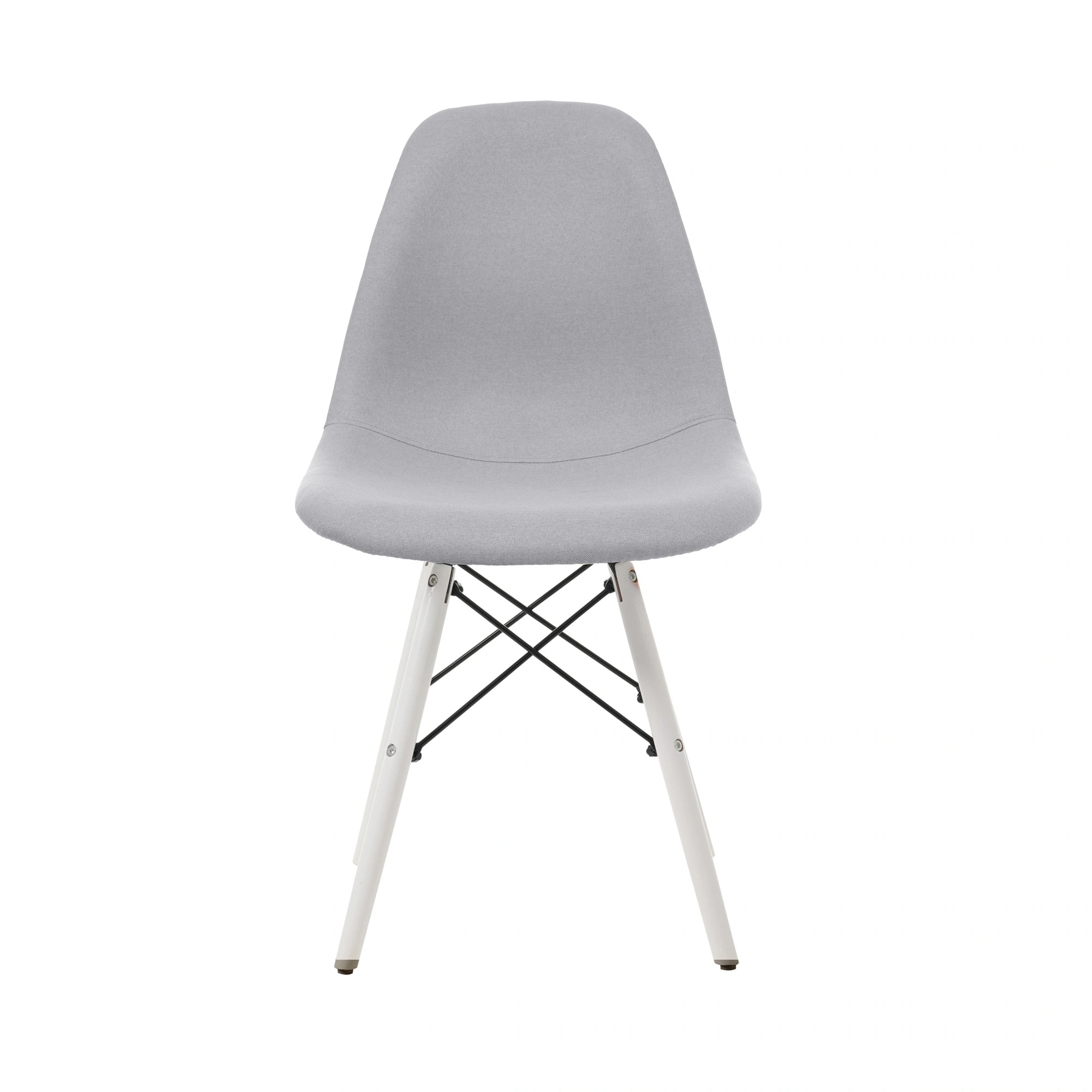 495【2脚】【ライトグレー座面＆ホワイト脚】【ファブリック】イームズチェア リプロダクト ダイニングチェア ダイニングチェアー イームズチェア DSW eames イームズ チェアー DSW イーム 9,347円