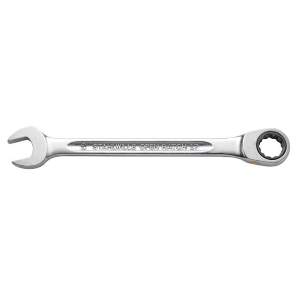 STAHLWILLE スタビレー コンビネーションラチェットレンチ フラット リバーシブル 72ギア 10mm 全長158mm 17F-10FLACH