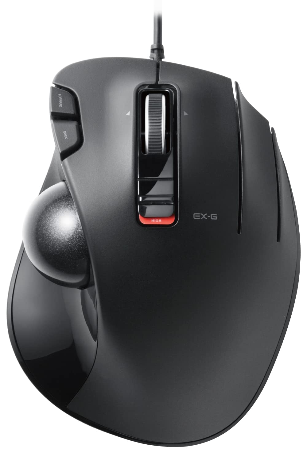エレコム USB 有線 トラックボールマウス 6ボタン チルトホイール(左右スクロール) ブラック M-XT3URBK