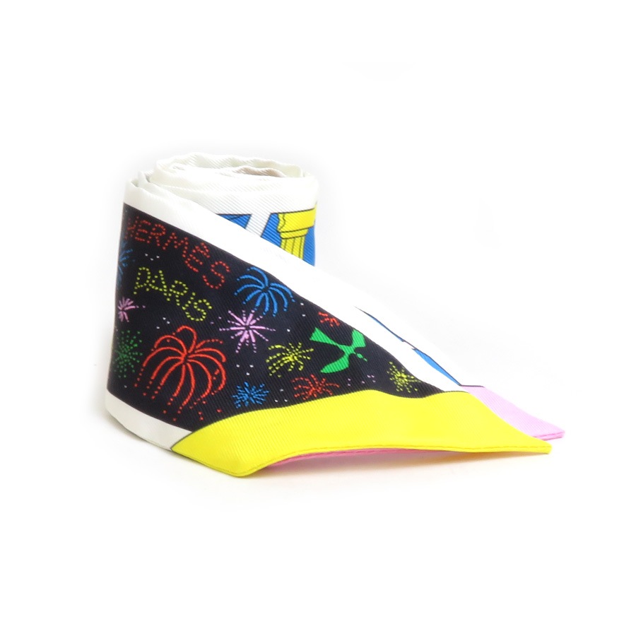 エルメス HERMES スカーフ ツイリー シルク マルチカラー レディース e58168a