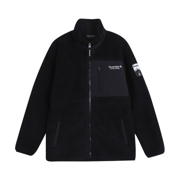男女共用フリースジャケット(BPJK24U001_BK)