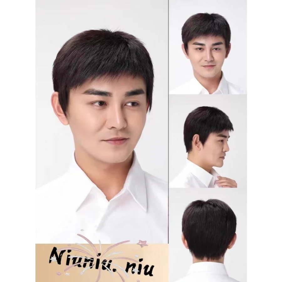 [新年割引]メンズウィッグ フルウィッグ 男性用ウイッグ 部分ウィッグハーフウィッグつけ毛 自然 ウイッグ エクステンション かつら イメチェン