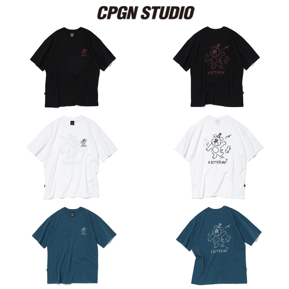 【CPGN STUDIO】BITTER DAY Embroidery Short Sleeve T-shirt CPGN STUDIO】 BITTER DAY Embroidery Short Sleeve T-shirt T