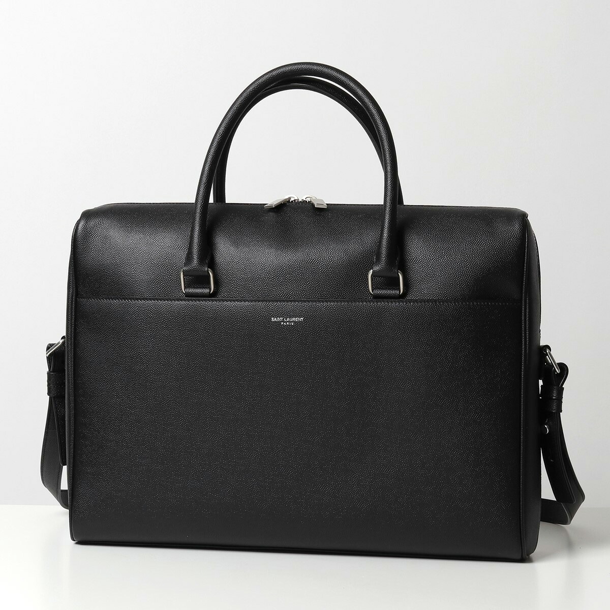 SAINT LAURENT サンローランパリ 625449 BTY0E ブリーフケース ビジネス レザー バッグ 鞄 1000 メンズビジネス・ブリーフケース