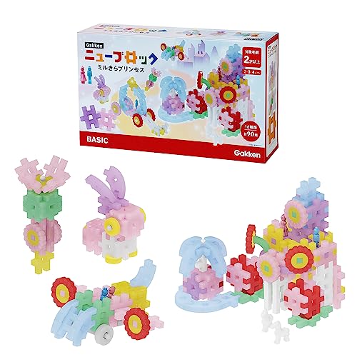 学研 Gakkenニューブロック ミルきらプリンセス (対象年齢:2歳以上) ブロック 16種 90パーツ 83730