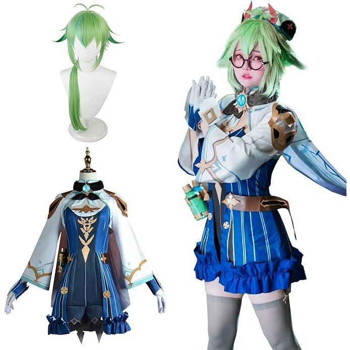 原神 コスプレ スクロース コスプレ 衣装 ウィッグ 靴