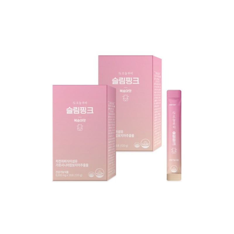 [レビュー2000個以上] 今日から スリムピンク 桃味 6,000mg x 20包(120g), 2個