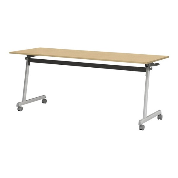 フォールディングテーブルFT89 W1800×D600×H720 ナチュラル 棚・幕なし FT89Z-1860-N メーカー直送 28,210円
